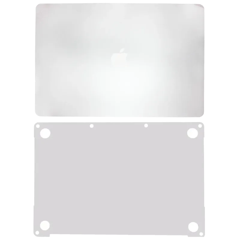 2v1 (Top, Bottom) Skin pro MacBook Pro 13" A1989 (2018-2019) / A2159 (2019) / A1706 (2016-2017) (stříbrná)