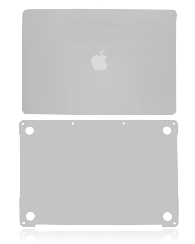 2v1 (Top, Bottom) Skin pro MacBook Pro 13" A2251 (2020) (stříbrná)