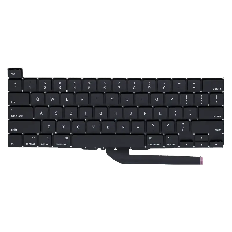 Klávesnice s podsvícením a šroubky pro MacBook Pro 16" (A2141 / Mid 2019) (US anglická)