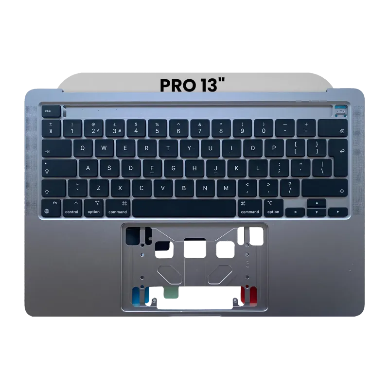 Top case s klávesnicí (britské rozložení ISO) pro MacBook Pro 13" A2338 (2020) (vesmírně šedá)