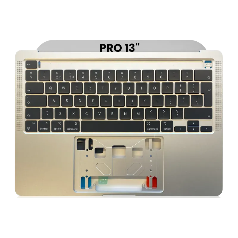 Top case s klávesnicí (britské rozložení ISO) pro MacBook Pro 13" A2338 (2020) (stříbrná)