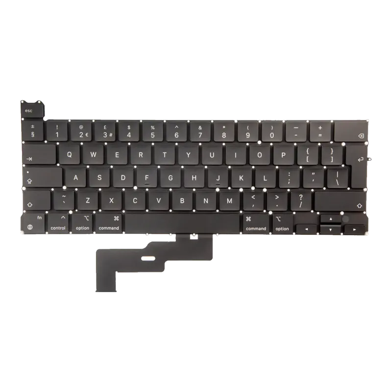 Klávesnice s podsvícením a šroubky pro MacBook Pro 13" A2338 (2020) (UK anglická)