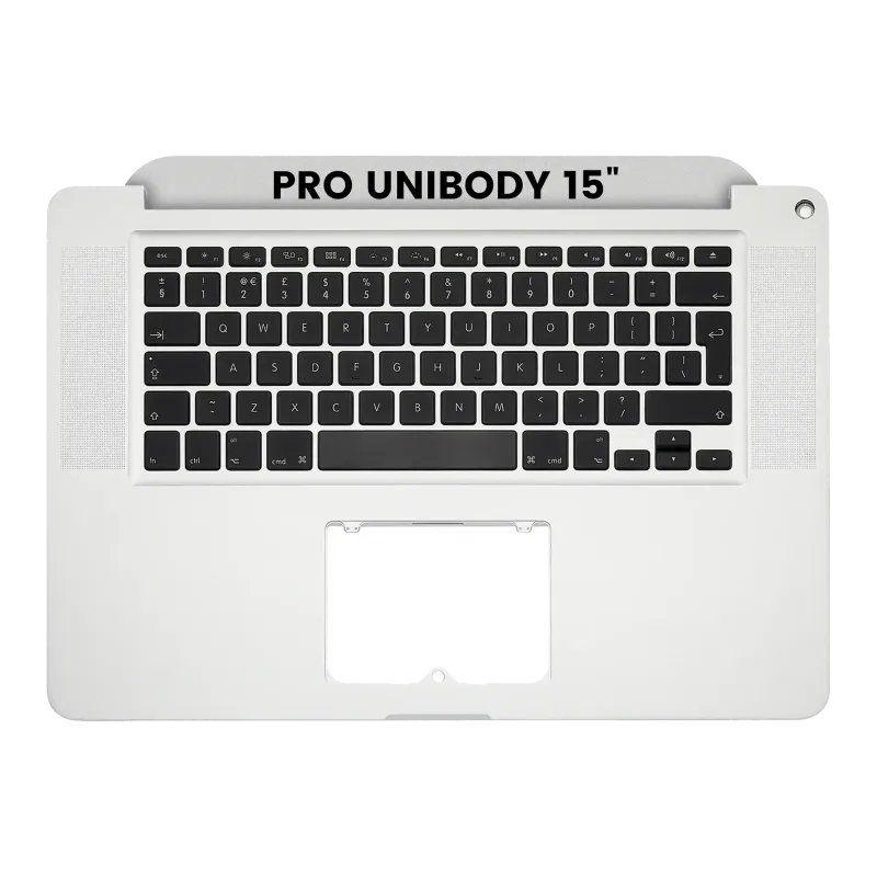 Top case s klávesnicí (britské rozložení ISO) pro MacBook Pro 15" A1286 (2009)