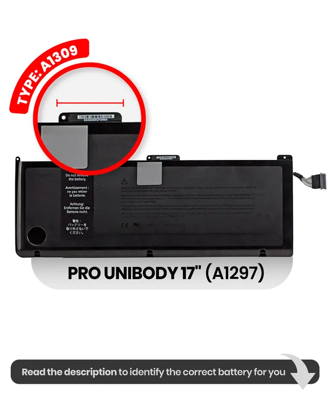 Baterie (A1309) pro MacBook Pro 17" A1297 (2009 - 2010)