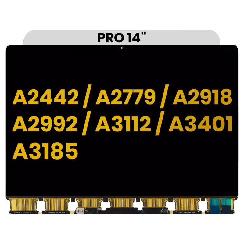 Samotný LCD panel pro MacBook Pro 14" A2442 (2021) Pro / Max / A2779 (2023) / A2918 (2023) / A2992 (2023) / A3112 (2024) / A3401 (2024) Pro / A3185 (2024) Max (Premium)