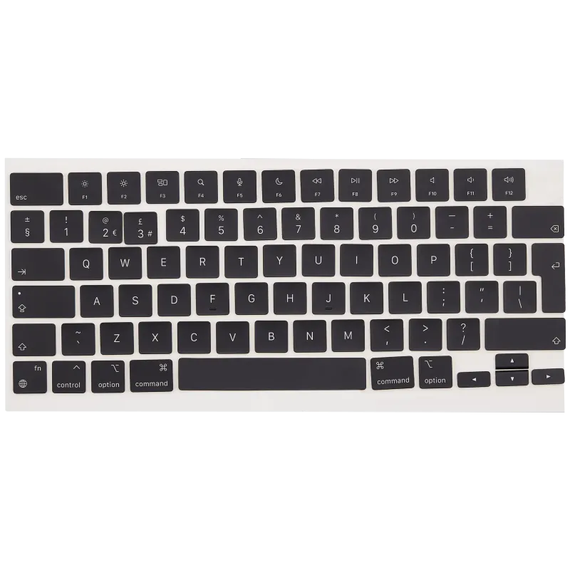 Klávesy AZERTY pro MacBook Pro 14" (A2442 / A2779 / A2918 / A2992) / Pro 16" (A2485 / A2780 / A2991) (Late 2021 to Late 2023) (UK anglická)