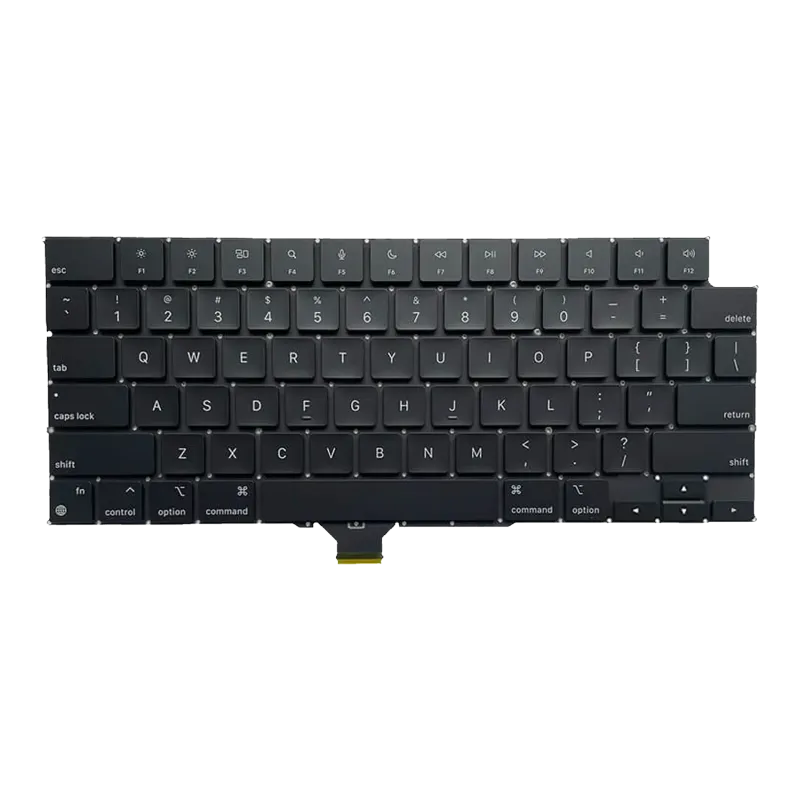 Samotná klávesnice pro MacBook Pro 14" (A2442 / A2779 / A2918 / A2992 / A3112 / A3401 / A3185)/Pro 16" (A2485 / A2780 / A2991 /A3403 / A3186) (Late 2021 to Early 2025) (US anglická)