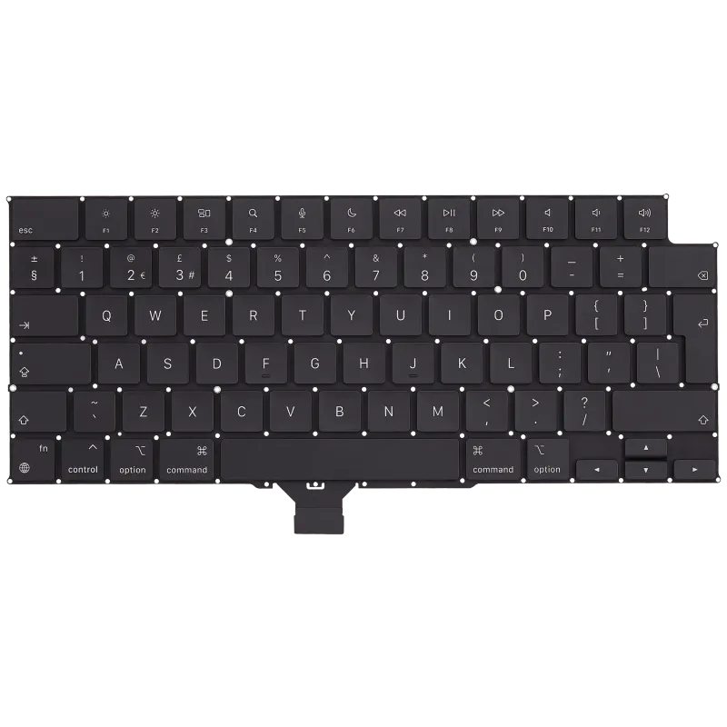 Samotná klávesnice pro MacBook Pro 14" (A2442 / A2779 / A2918 / A2992 / A3112 / A3401 / A3185) / Pro 16" (A2485 / A2780 / A2991 /A3403 / A3186) (Late 2021 to Early 2025) (UK)