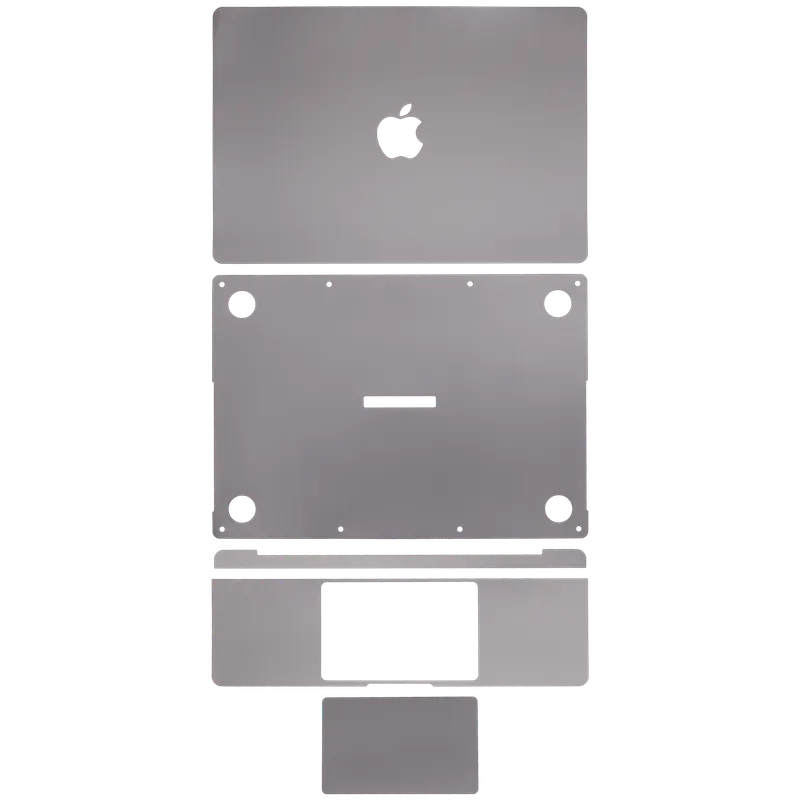 4v1 (Top, Bottom, Keyboard, Trackpad) Skin pro MacBook Pro 14" A2442 (2021) / A2779 (2023) / A2918 (2023) (vesmírně šedá)