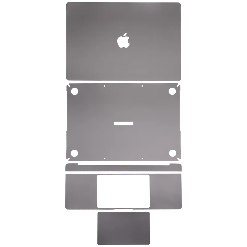4v1 (Top, Bottom, Keyboard, Trackpad) Skin pro MacBook Pro 16" A2485 (2021) / A2780 (2023) (vesmírně šedá)