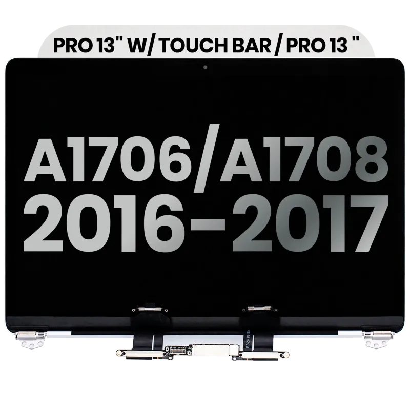 Kompletní LCD displej pro MacBook Pro 13" A1706 / A1708 (2016-2017) (originál z vyřazeného zařízení, stav B) (stříbrná)