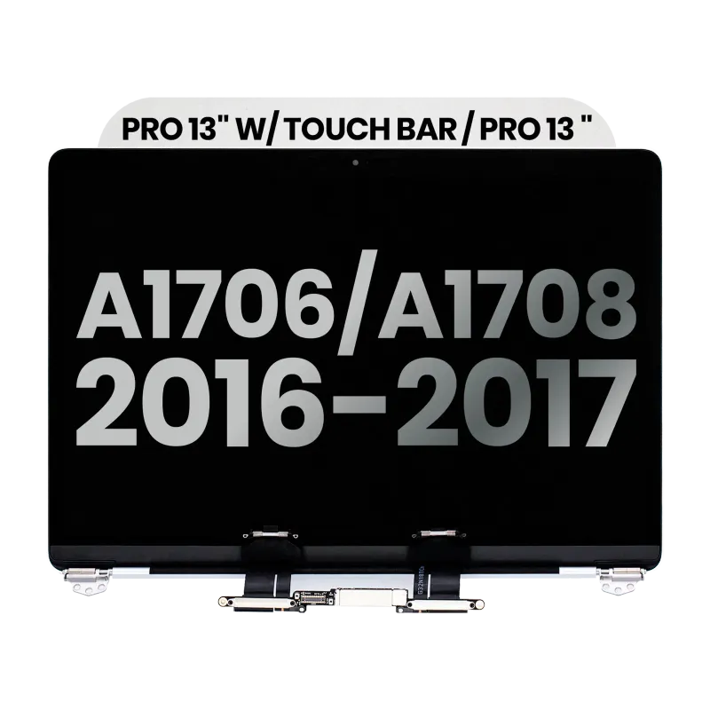Kompletní LCD displej pro MacBook Pro 13" A1706 / A1708 (2016-2017) (originál z vyřazeného zařízení, stav A) (stříbrná)