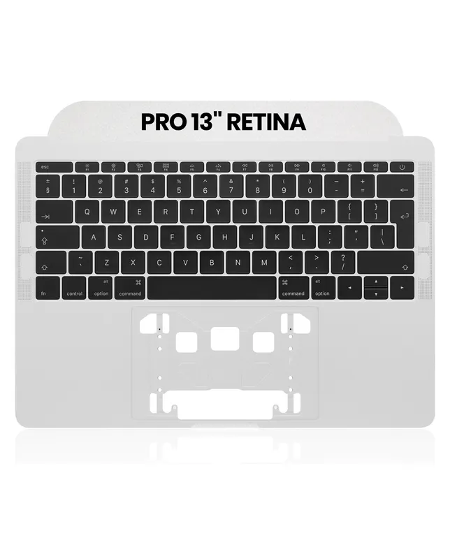 Top case s klávesnicí (britské rozložení ISO) pro MacBook Pro 13" A1708 (2016-2017) (originál, nový) (stříbrná)