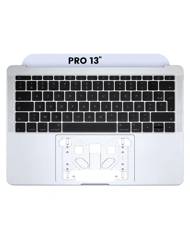 Top case s klávesnicí (francouzské rozložení ISO) pro MacBook Pro 13" A1708 (2016-2017) (stříbrná)