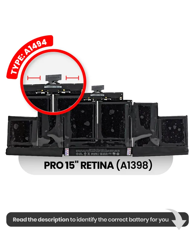 Baterie (A1494) pro MacBook Pro 15" A1398 (2013-2014)