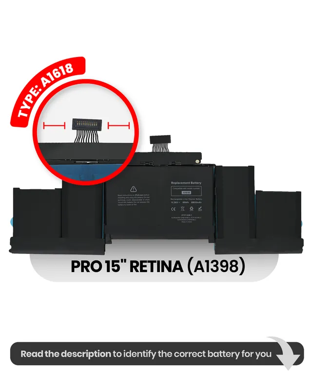 Baterie (A1618) pro MacBook Pro 15" A1398 (2015)