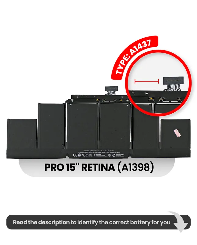 Baterie (A1417) pro MacBook Pro 15" A1398 (2012-2013)