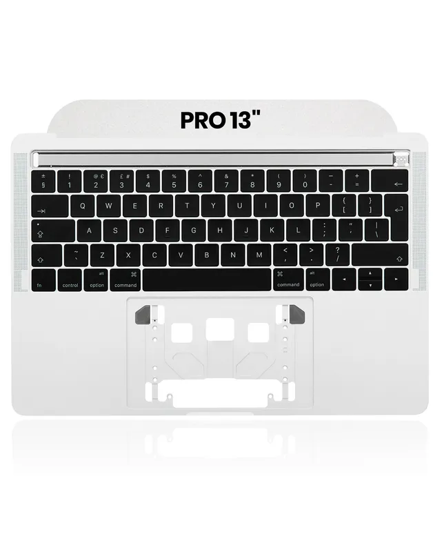 Top case s klávesnicí (britské rozložení ISO) pro MacBook Pro 13" A1706 (2016-2017) (originál, nový) (stříbrná)