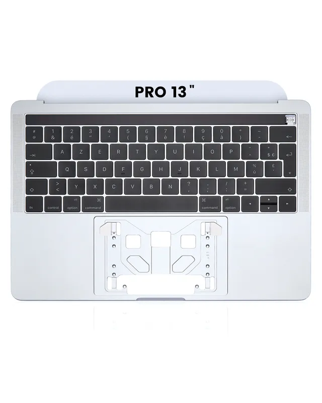 Top case s klávesnicí (francouzské rozložení ISO) pro MacBook Pro 13" A1706 (2016-2017) (stříbrná)