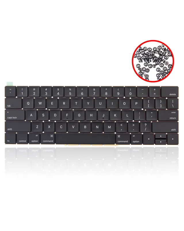 Klávesnice s podsvícením a šroubky (US anglická) pro MacBook Pro 13" / 15" A1706 / A1707 (2016-2017)