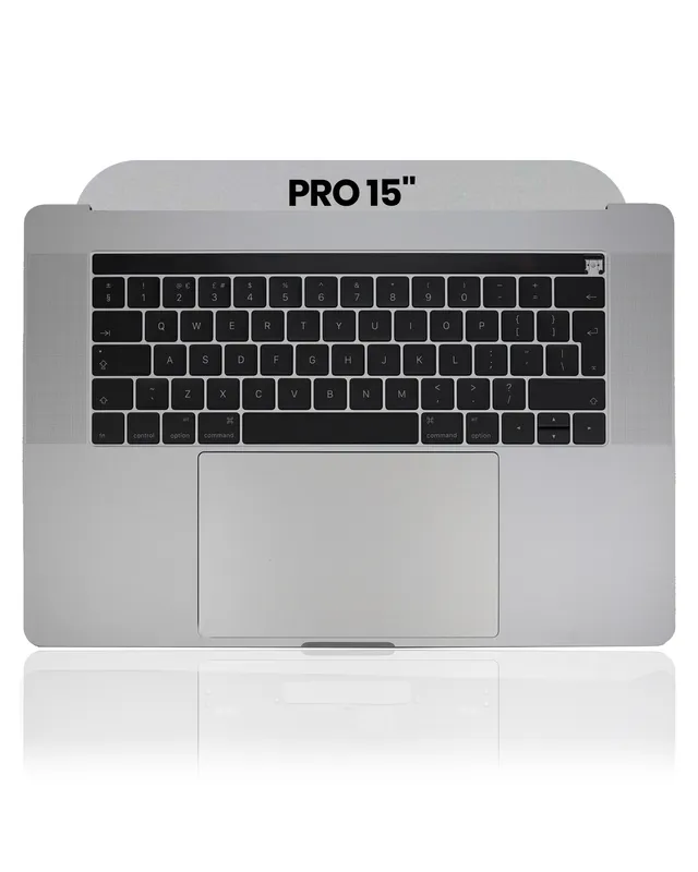 Top case s klávesnice (iso uk) a trackpadem pro MacBook Pro 15" A1707 (2016-2017) (originál z vyřazeného zařízení, stav B/C) (vesmírně šedá)