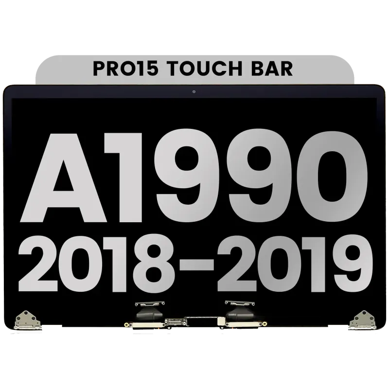 Kompletní LCD displej pro MacBook Pro 15" A1990 (2018-2019) (originál z vyřazeného zařízení, stav B) (stříbrná)