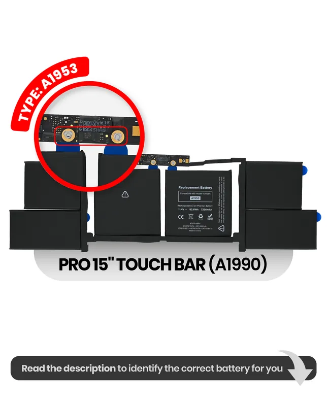 Baterie (A1953) pro MacBook Pro 15" A1990 (2018-2019)