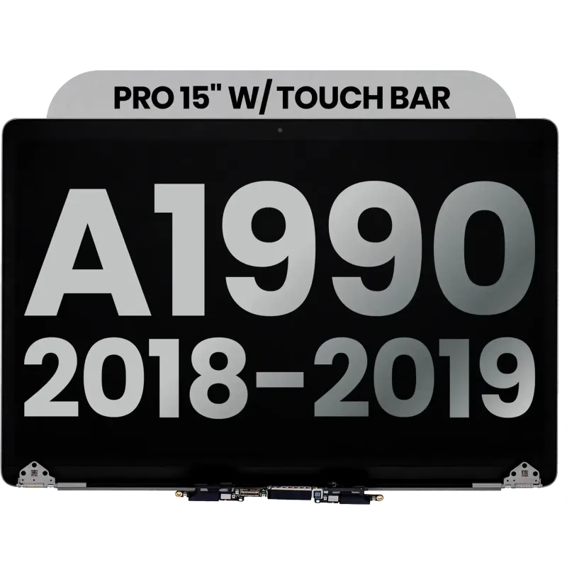 Kompletní LCD displej pro MacBook Pro 15" A1990 (2018-2019) (originál z vyřazeného zařízení, stav A) (vesmírně šedá)