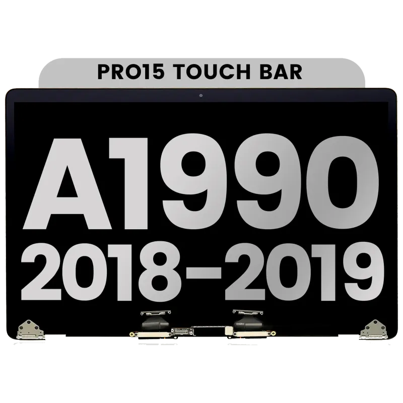 Kompletní LCD displej pro MacBook Pro 15" A1990 (2018-2019) (originál z vyřazeného zařízení, stav A) (stříbrná)