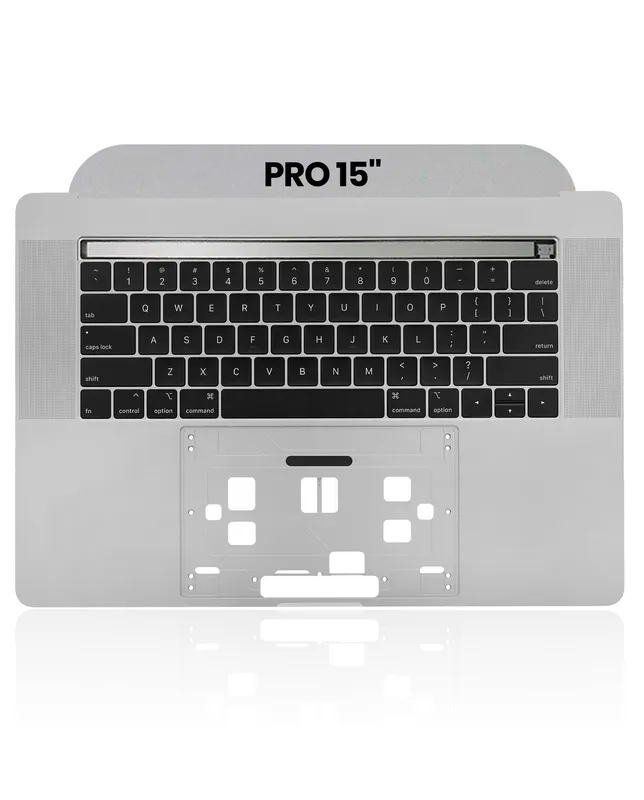 Top case s klávesnicí (americké rozložení ANSI) pro MacBook Pro 15" A1990 (2018-2019) (originál z vyřazeného zařízení, stav A) (vesmírně šedá)