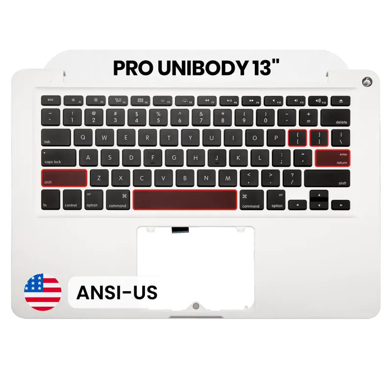 Top case s klávesnicí (americké rozložení ANSI) pro MacBook 13" A1278 (2011-2012)