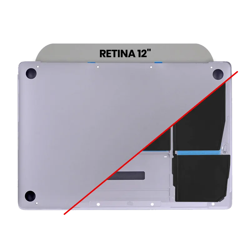 Spodní kryt s baterií (A1527) pro MacBook 12" A1534 (2015) (vesmírně šedá)