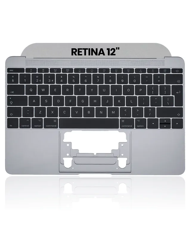 Top case s klávesnice (iso uk) a mikrofonem pro MacBook 12" A1534 (2016-2017) (originál, nový) (vesmírně šedá)