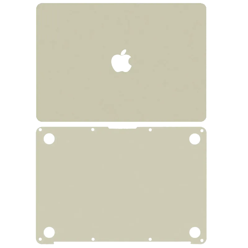 2v1 (Top, Bottom) Skin pro MacBook 12" A1534 (2015-2017) (zlatá)
