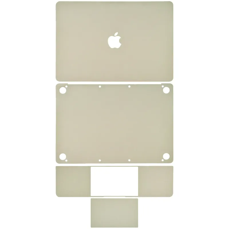 4v1 (Top, Bottom, Keyboard, Trackpad) Skin pro MacBook 12" A1534 (2015-2017) (zlatá)