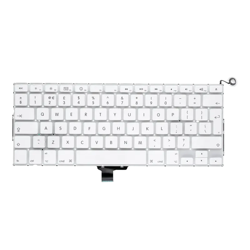 Klávesnice s podsvícením a šroubky pro MacBook 13" A1342 (2009-2010) (UK anglická)