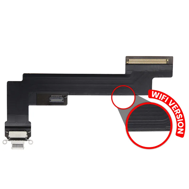 Flex kabel nabíjecího konektoru pro iPad Air 5 (jen WiFi) (Premium) (hvězdně bílá)