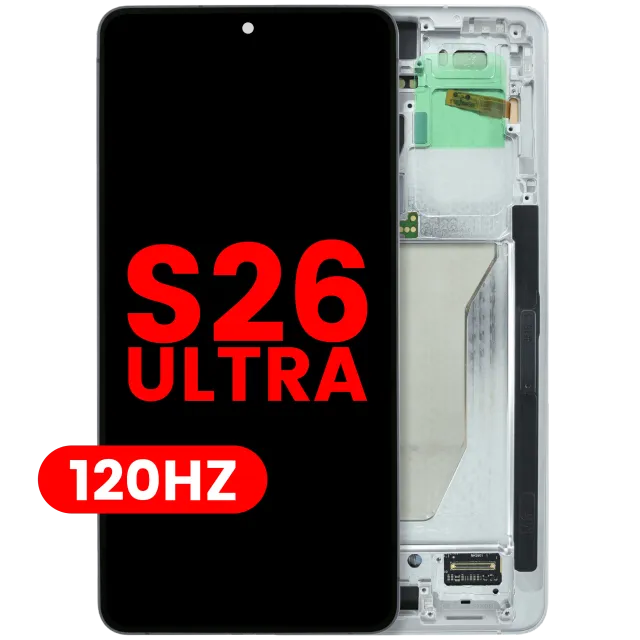 OLED displej s rámečkem pro Samsung Galaxy S26 Ultra 5G (US & International Version) (Aftermarket Plus) (120 Hz) (bílá)