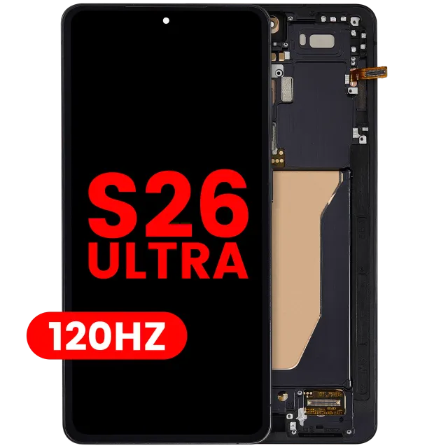 OLED displej s rámečkem pro Samsung Galaxy S26 Ultra 5G (US & International Version) (Aftermarket Plus) (120 Hz) (černá)