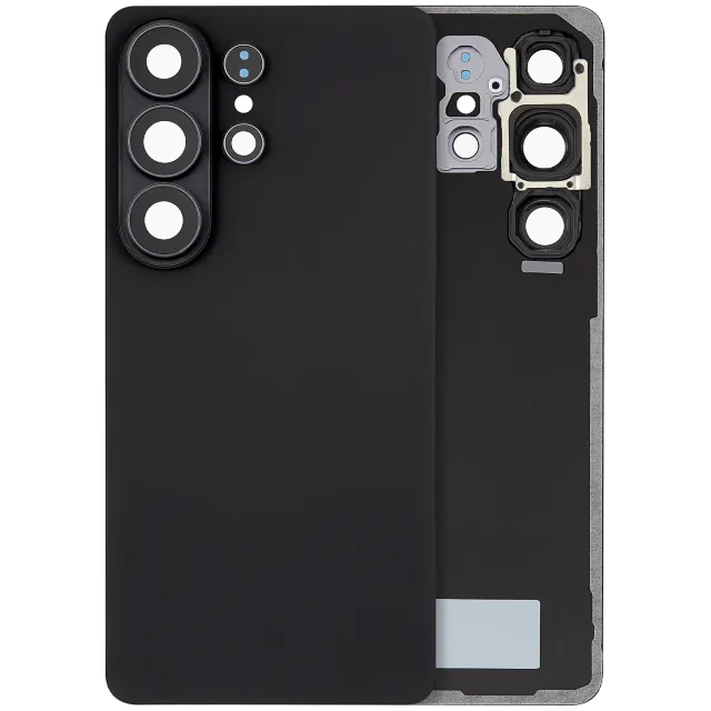 Zadní sklo se sklíčkem kamery pro Samsung Galaxy S26 Ultra (Aftermarket Plus) (černá)