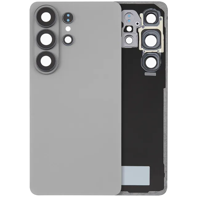Zadní sklo se sklíčkem kamery pro Samsung Galaxy S26 Ultra (Aftermarket Plus) (Silver Shadow)