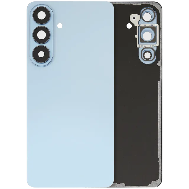 Zadní sklo se sklíčkem kamery pro Samsung Galaxy S26 Plus (Aftermarket Plus) (nebesky modrá)