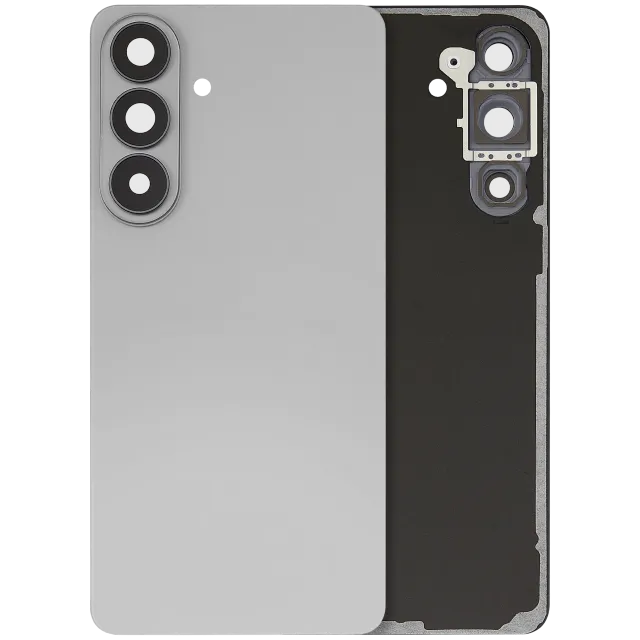 Zadní sklo se sklíčkem kamery pro Samsung Galaxy S26 Plus (Aftermarket Plus) (Silver Shadow)