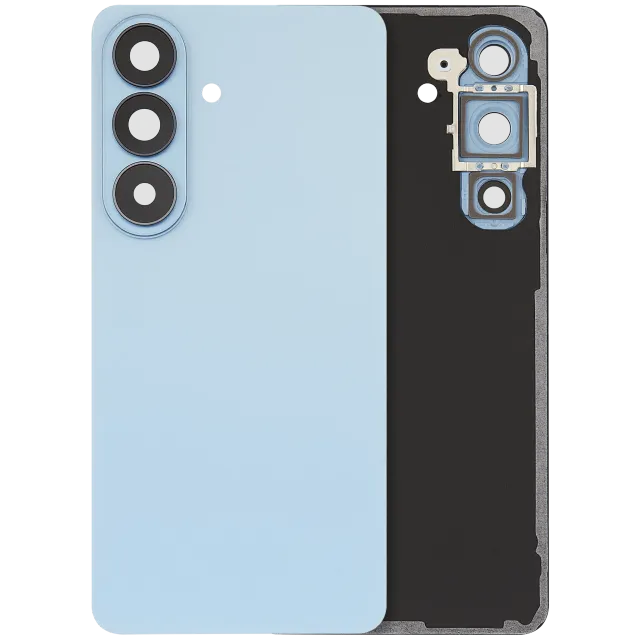 Zadní sklo se sklíčkem kamery pro Samsung Galaxy S26 (Aftermarket Plus) (nebesky modrá)