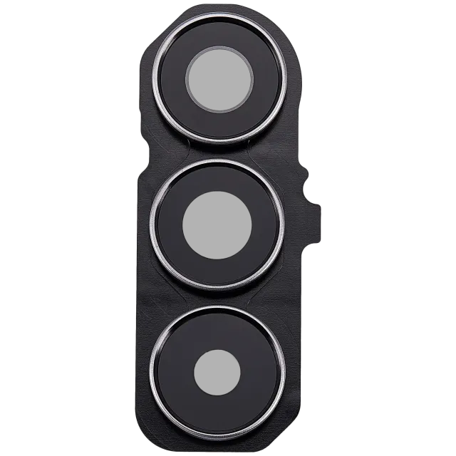 Sklíčko zadní kamery s bezel ring pro Samsung Galaxy S25 FE 5G (Premium) (šedá)