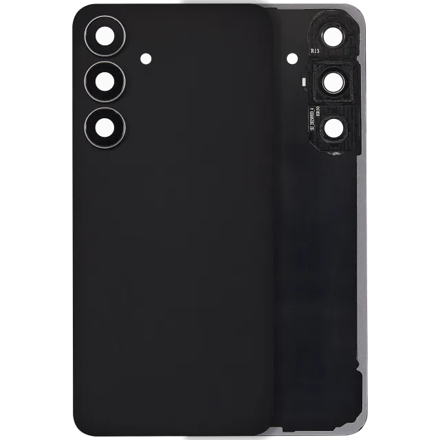 Zadní sklo se sklíčkem kamery pro Samsung Galaxy S25 FE (bez loga) (Aftermarket Plus) (Jetblack)