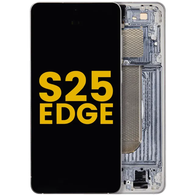 OLED displej s rámečkem pro Samsung Galaxy S25 Edge (repasovaný) (Titanium Silver)
