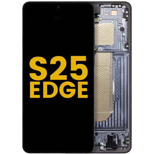 OLED displej s rámečkem pro Samsung Galaxy S25 Edge (repasovaný) (Titanium Jetblack)