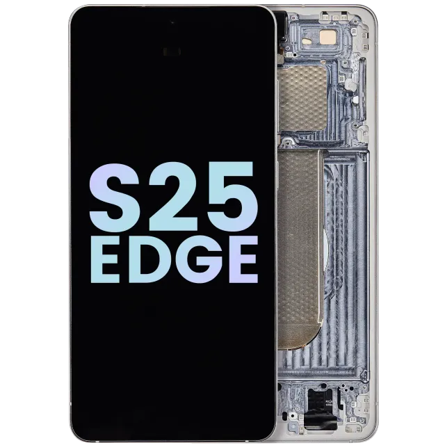 OLED displej s rámečkem pro Samsung Galaxy S25 Edge (Service Pack) (Titanium Silver / Titanium Icyblue)