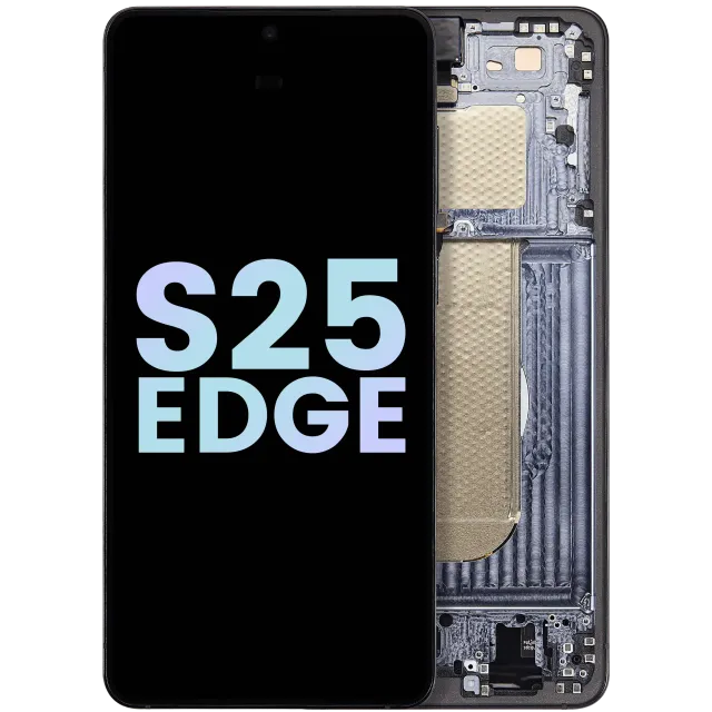 OLED displej s rámečkem pro Samsung Galaxy S25 Edge (Service Pack) (Titanium Jetblack)
